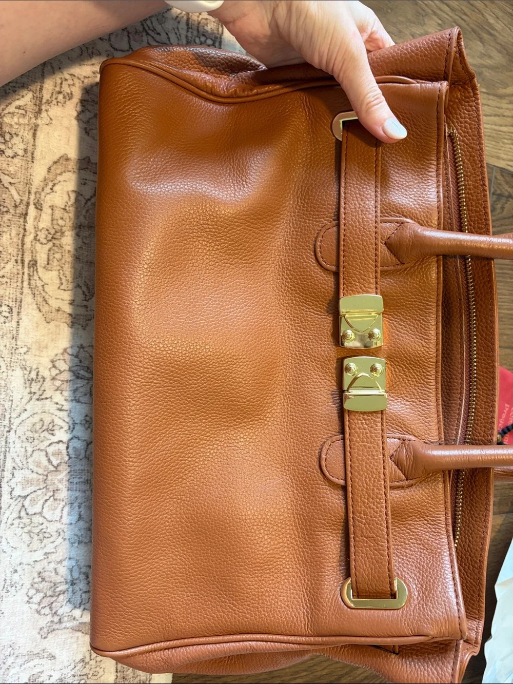 Onna Ehrlich Cowhide Leather Maya Tote Bag